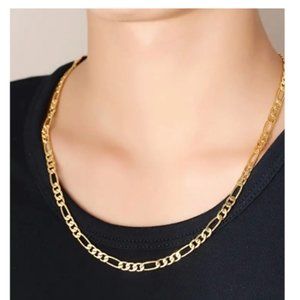 NEW  18 Inch Popular Fashion Gold Plated Necklace